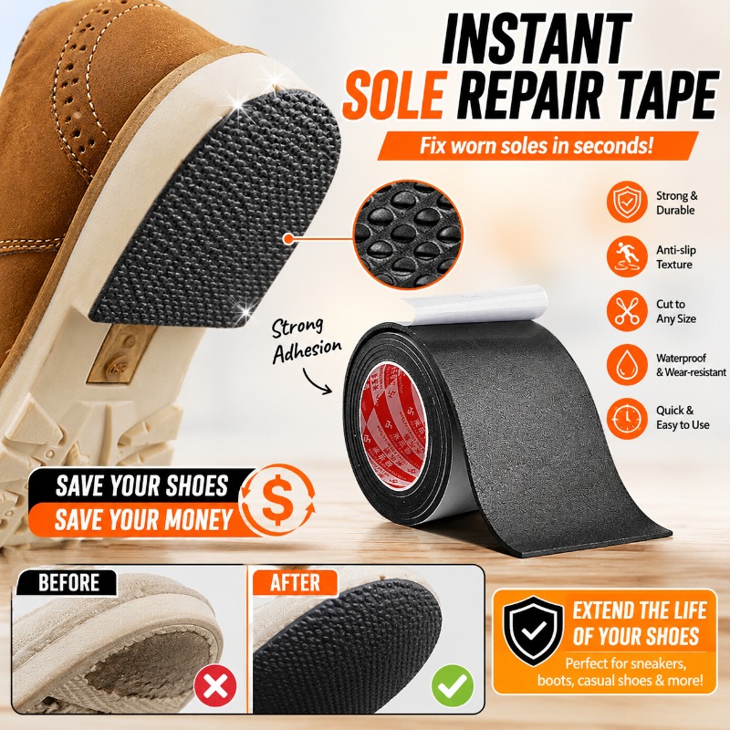 Sneaker Shoe Care Kit - 1 Stück Geräuschdämpfender Anti-Rutsch-Aufkleber für Sneaker,