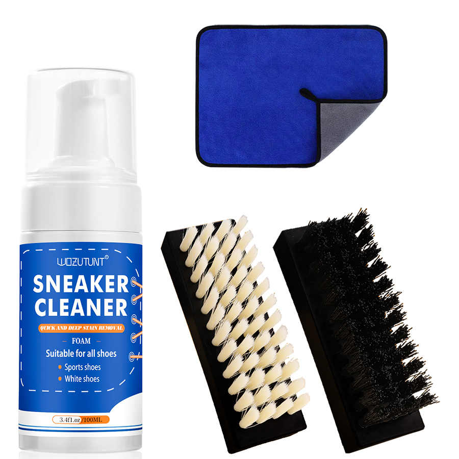 Sneaker Care Kit - Weißes Schuhreinigungsset für Sneakers, Segeltuch, Nubuk-Wildleder,