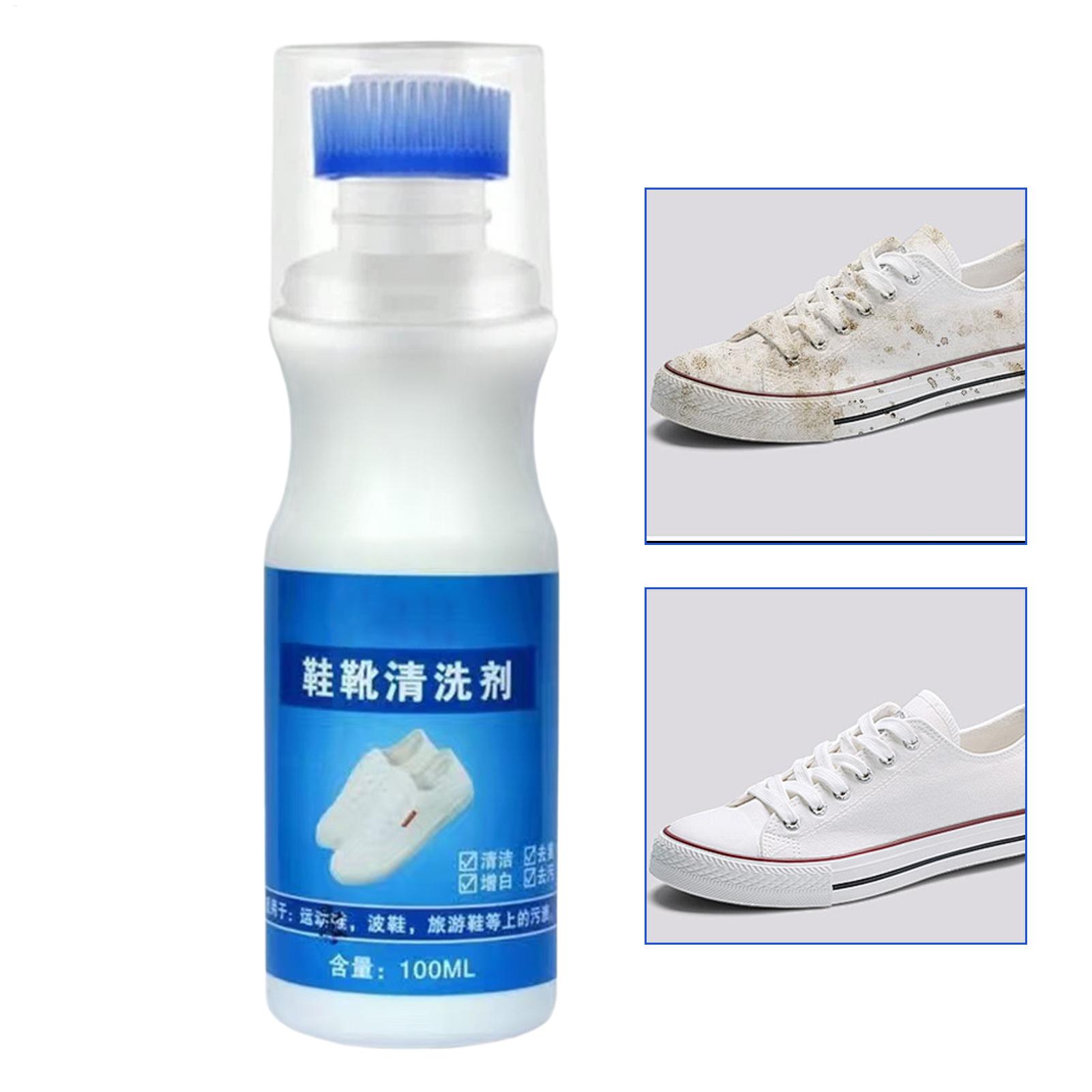 Sneaker Care Foam - No-Wash Schaum-Schuhreiniger, 100 ml, weißer Schuhfleckenentferner,