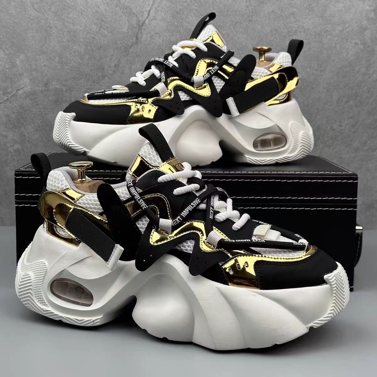 Neue Papa Schuhe Farbe-blockie – Sneaker Career Bewertung und Preis